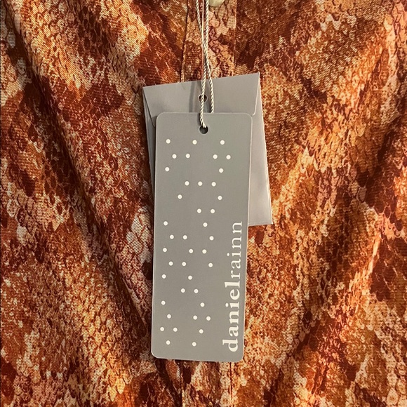 Daniel Rainn Nina Gold Snake Print Skirt - Picture 4 of 8